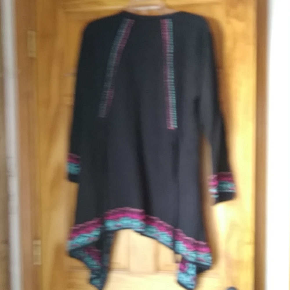 Embroidered Open Cardigan - Picture 3 of 5